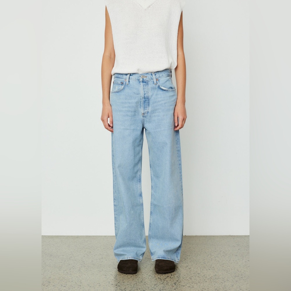 AGOLDE Low Slung Baggy Jeans in Void